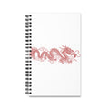 Red Dragon Spiral Journal — Asian Dragon Notebook for Sketching, Notes & Travel