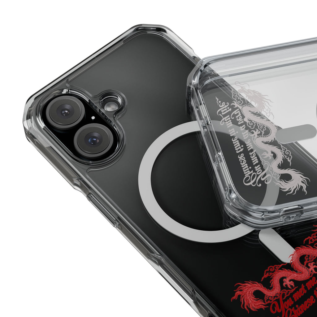 Magnetic Clear Impact Case – "You Met Me at a Very Chinese Time in My Life"