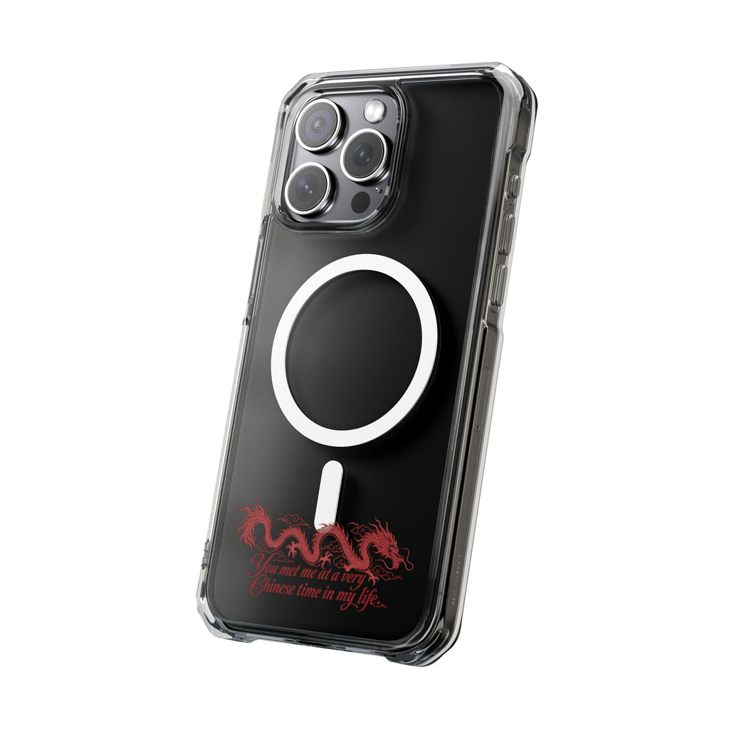 Magnetic Clear Impact Case – "You Met Me at a Very Chinese Time in My Life"