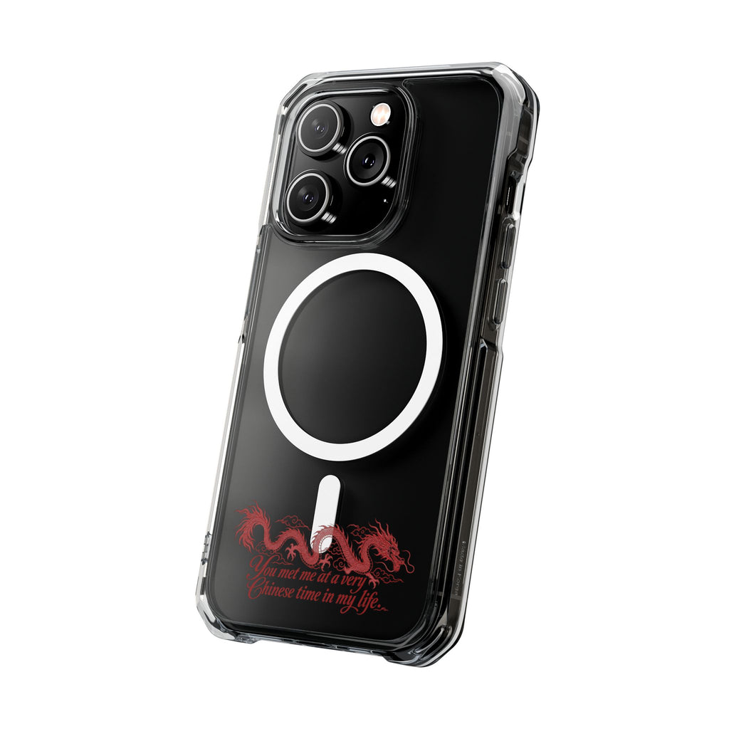 Magnetic Clear Impact Case – "You Met Me at a Very Chinese Time in My Life"