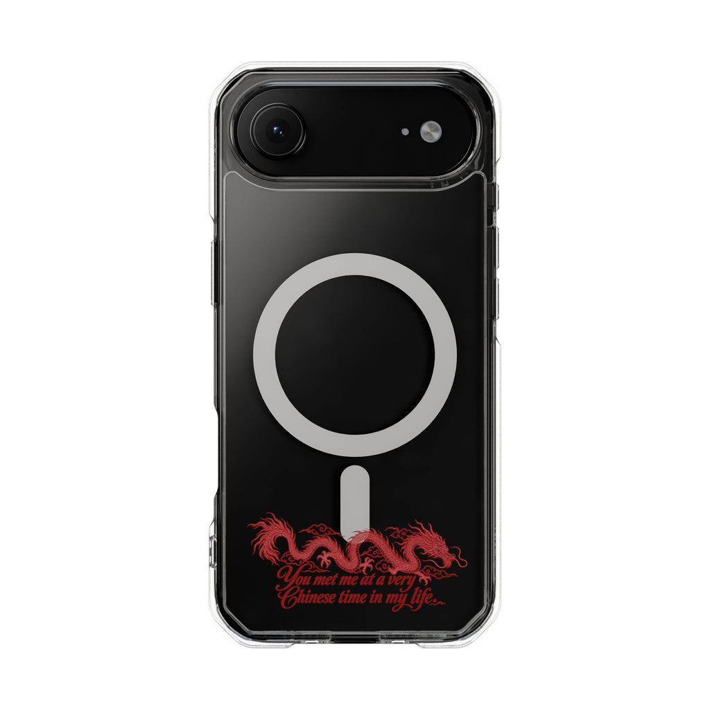 Magnetic Clear Impact Case – "You Met Me at a Very Chinese Time in My Life"