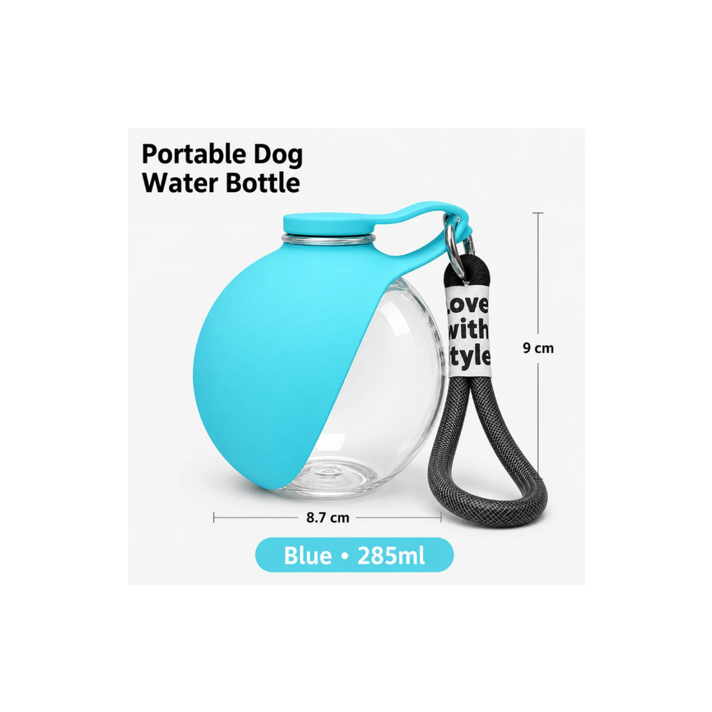 Gourde de Voyage 2-en-1 pour Chien et Chat — 285 ml