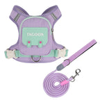 Harnais Réfléchissant avec Sac à Dos pour Chien et Chat – Gilet Ajustable avec Laisse