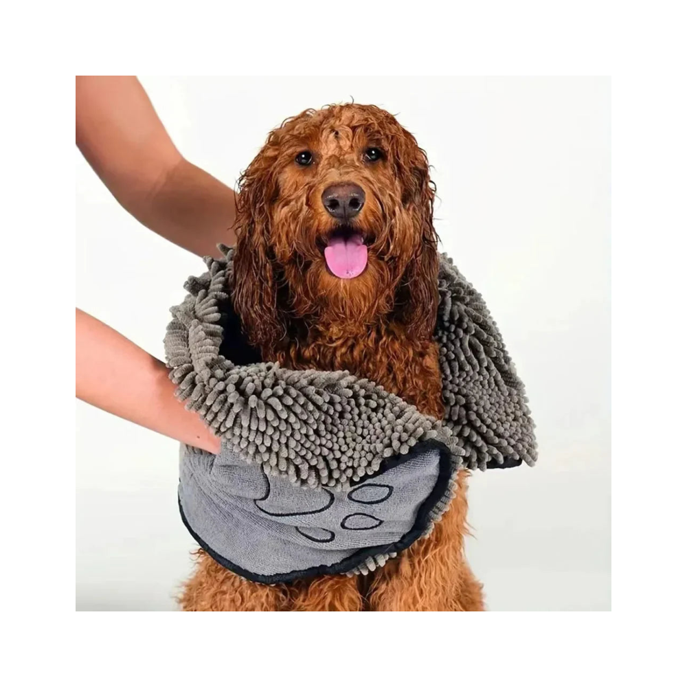 1Pcs Super Absorbent Pet Bath Towel Quick-drying Cat Towels Convenient Soft Bath Robe Dry Pet Cleaning Washcloth Dog Accessories