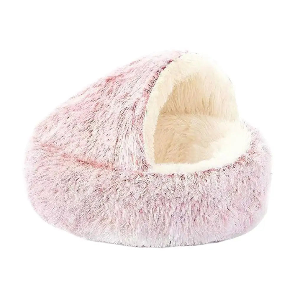 Panier Douillet Semi-Fermé pour Chat