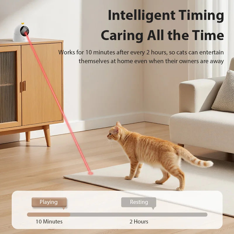 Jouet Laser Interactif pour Chat – Jouet Électronique de Stimulation et d’Activité Physique avec Batterie Intégrée