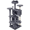 Arbre à chat 3 niveaux avec niche et fixation murale – Structure pour chat
