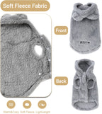 Manteau à capuche en polaire pour chat et petit chien – Vêtement chaud, doux et coupe-vent