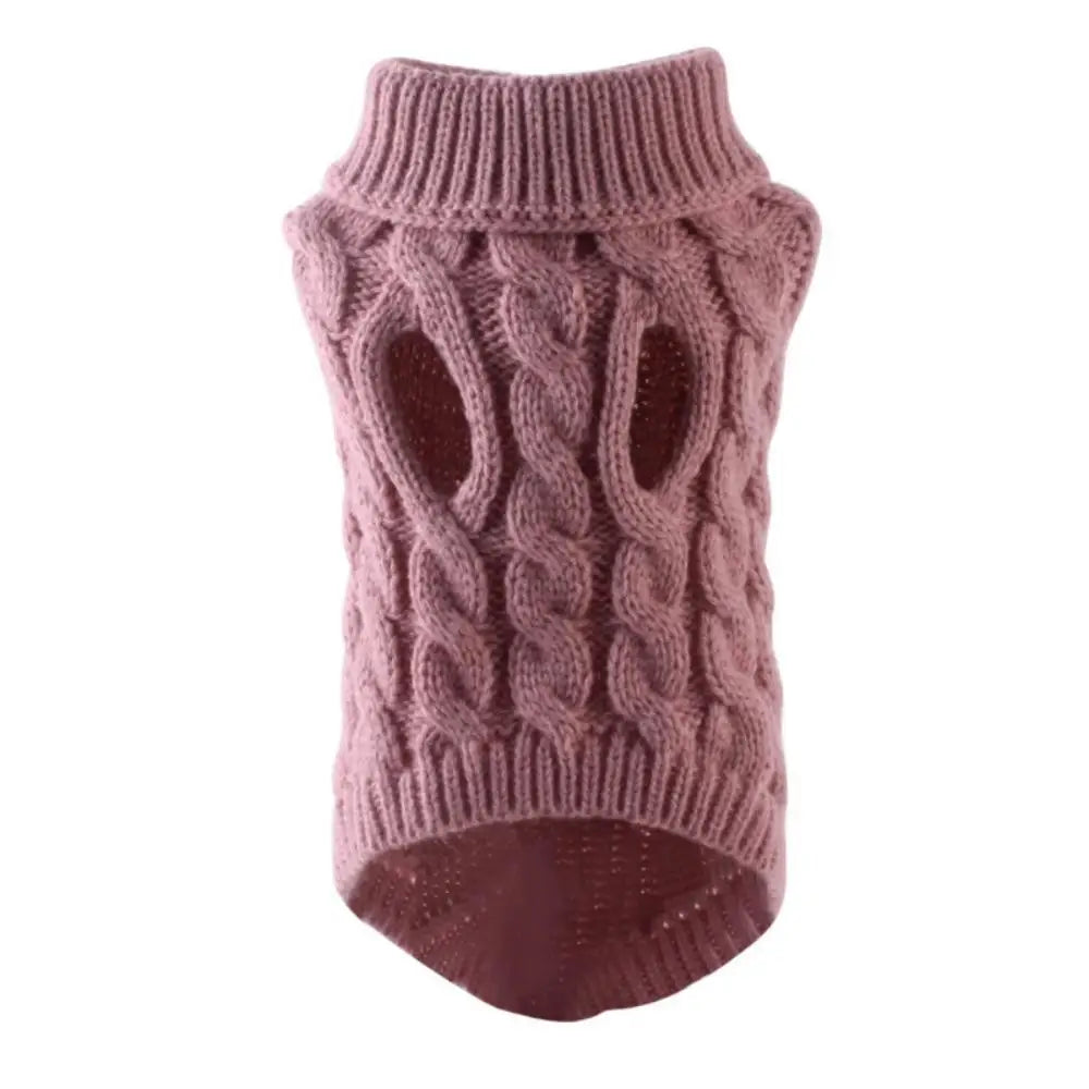 Pull chaud tricoté pour petit chien – Vêtement confortable pour l’automne et l’hiver