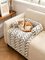 Tapis de canapé protecteur pour chien et chat avec rebords – Coussin moelleux et antidérapant