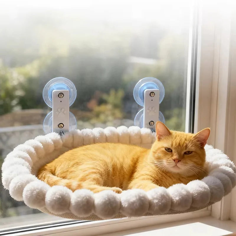 Hamac de fenêtre pour chat avec ventouses renforcées – Perchoir suspendu pour observation et repos