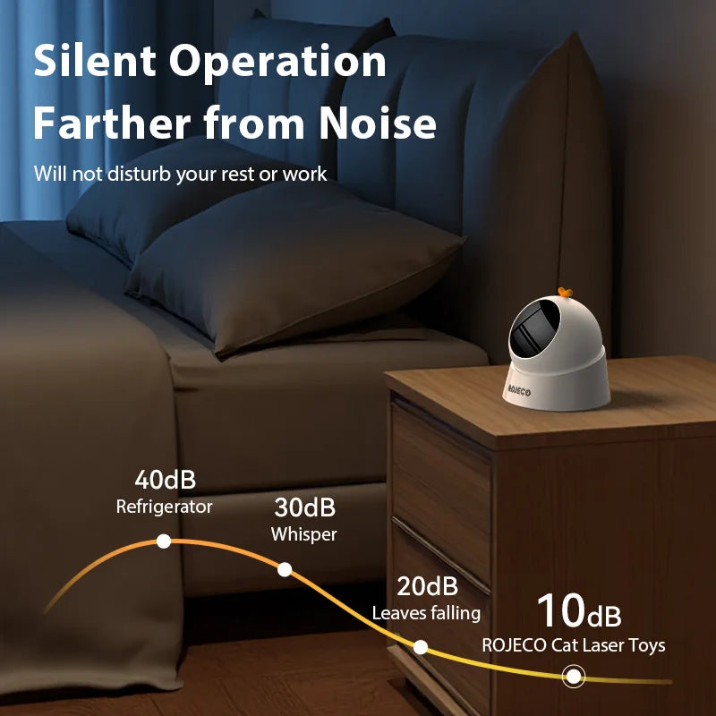 Jouet Laser Interactif pour Chat – Jouet Électronique de Stimulation et d’Activité Physique avec Batterie Intégrée