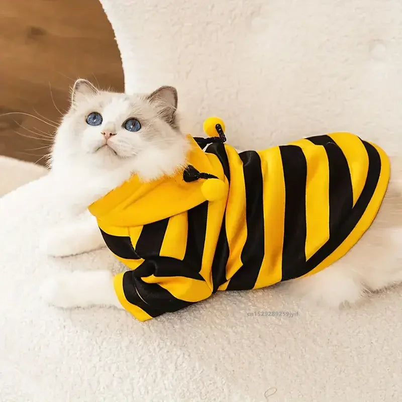 Costume Abeille pour Chat et Petit Chien – Vêtement Cosplay Doux et Original