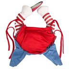 Costume Halloween pour chat et petit chien – Combinaison ajustable avec accessoire couteau en mousse