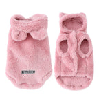 Manteau à capuche en polaire pour chat et petit chien – Vêtement chaud, doux et coupe-vent