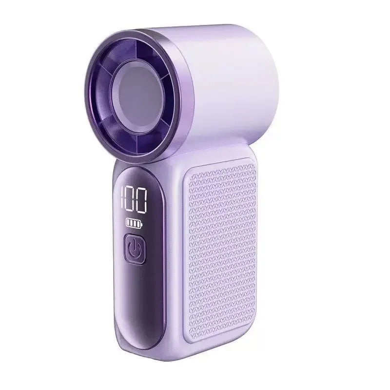 Handheld Mini Fan 5 Speed Adjust Type C Rechargeable Portable Fan Desktop Fan Outdoor Use