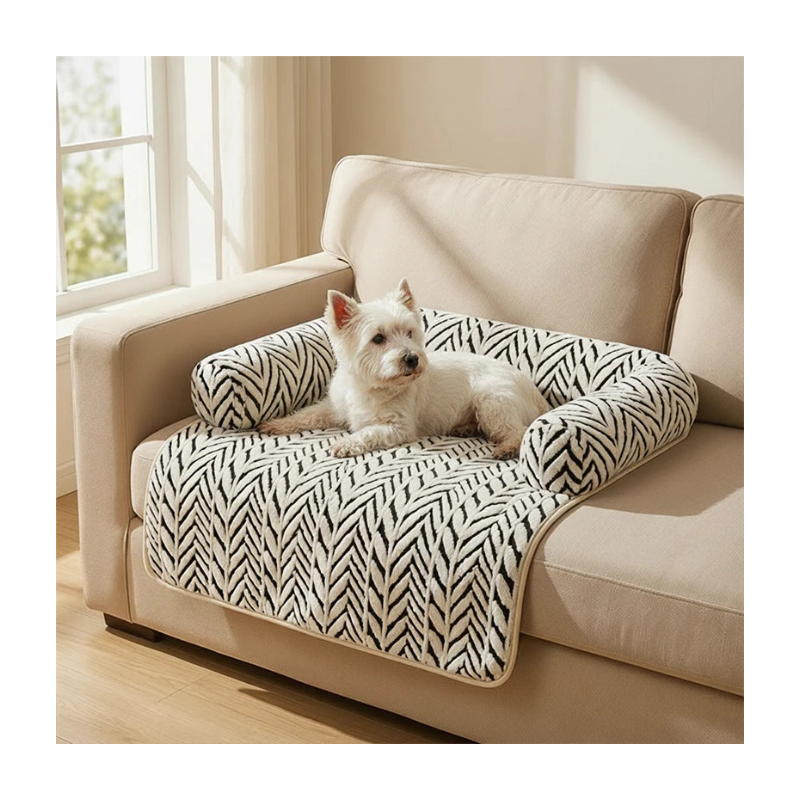 Tapis de canapé protecteur pour chien et chat avec rebords – Coussin moelleux et antidérapant