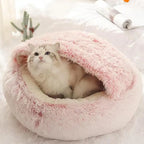 Panier Douillet Semi-Fermé pour Chat