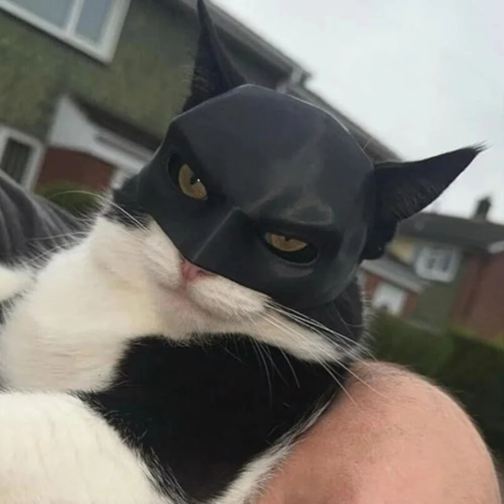 Masque Bat pour chat – Accessoire 3D imprimé pour Halloween, cosplay et séances photo