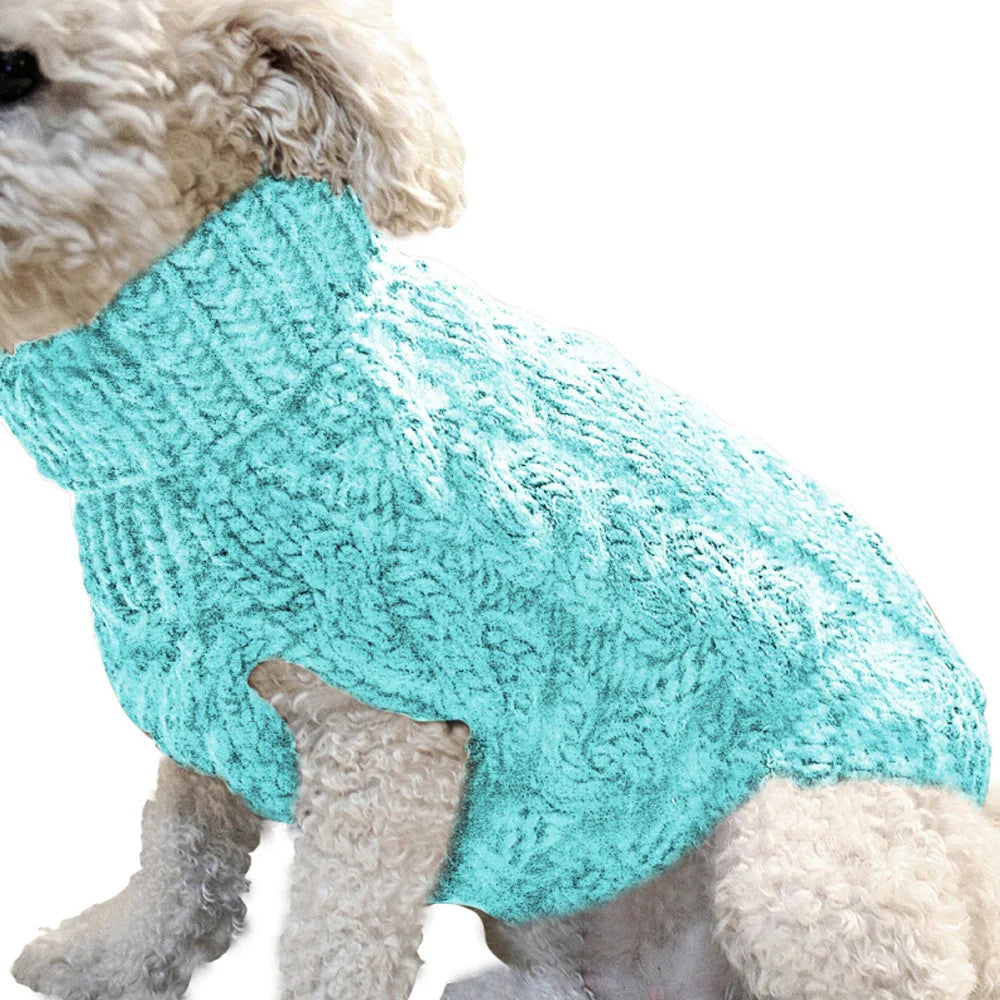 Pull chaud tricoté pour petit chien – Vêtement confortable pour l’automne et l’hiver