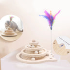 Jouet Interactif en Bois pour Chat