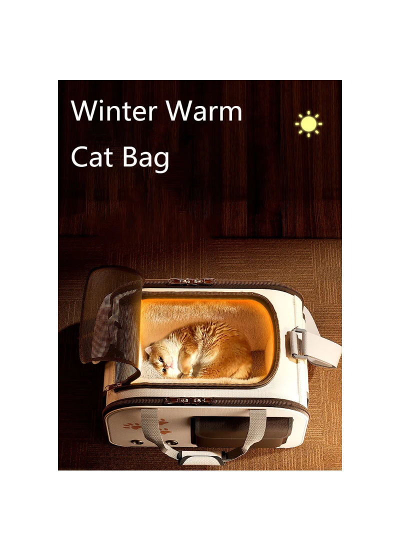 Foldable Portable Pet Carrier Bag for Small Dogs and Cats - Breathable Outdoor Shoulder Bag, Pet Supplies