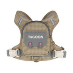 Harnais Réfléchissant avec Sac à Dos pour Chien et Chat – Gilet Ajustable avec Laisse