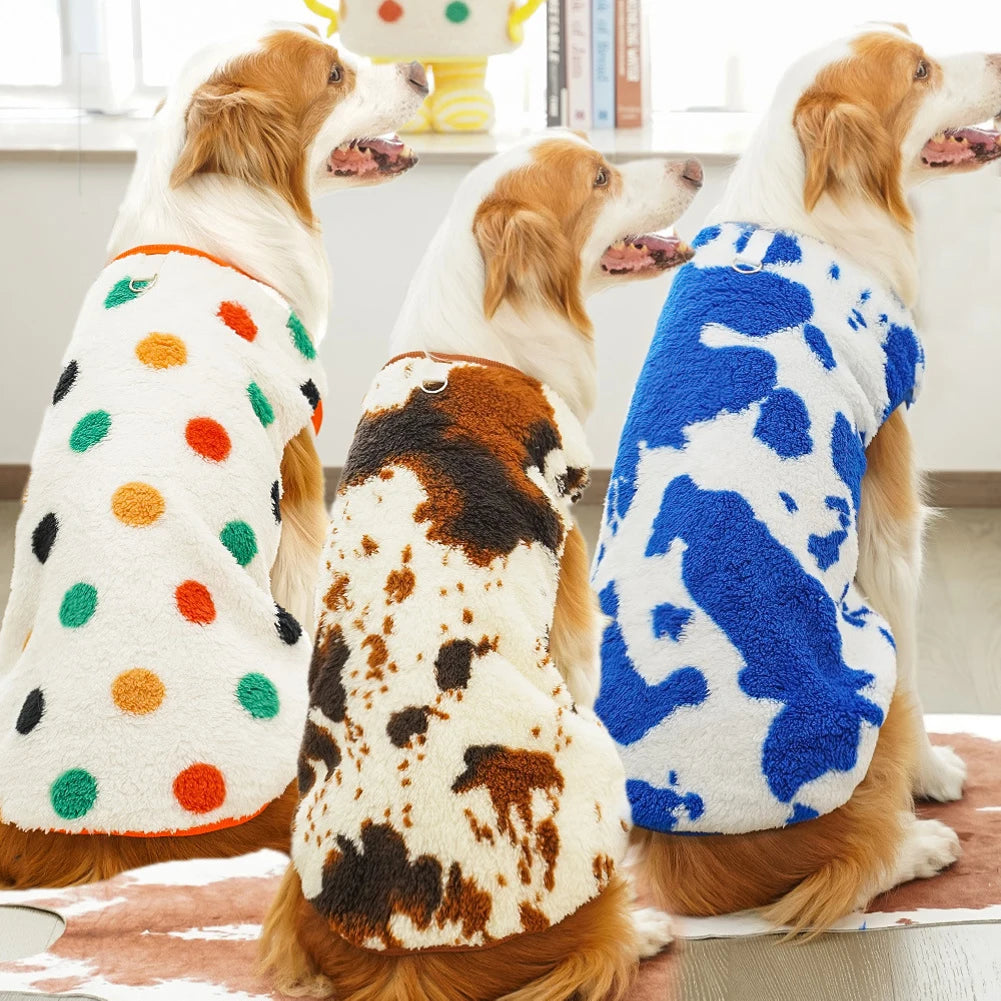 Manteau en Flanelle pour Chien et Chat – Vêtement Chaud pour l’Hiver, du Petit au Grand Gabarit
