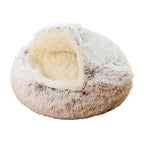 Panier Douillet Semi-Fermé pour Chat