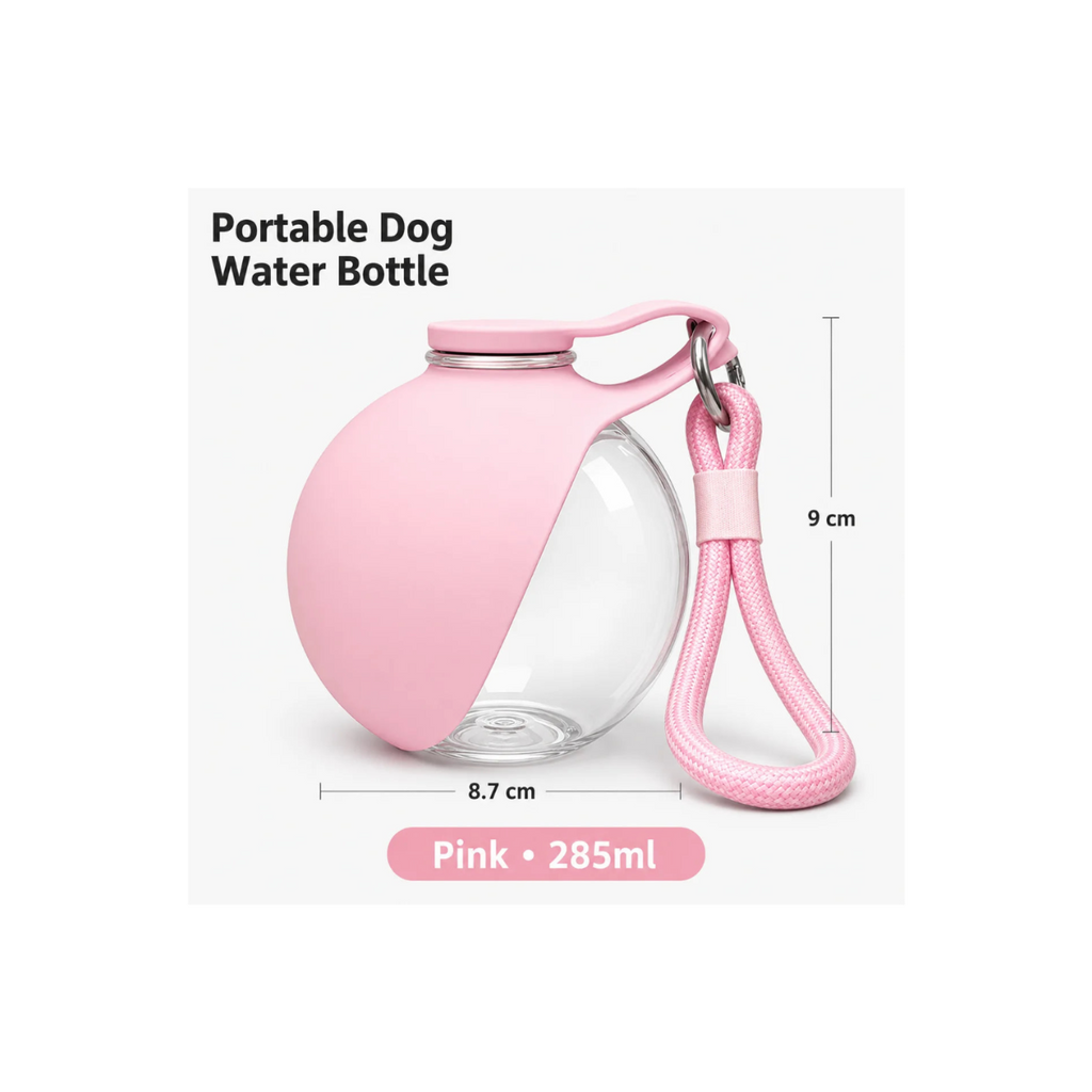 Gourde de Voyage 2-en-1 pour Chien et Chat — 285 ml