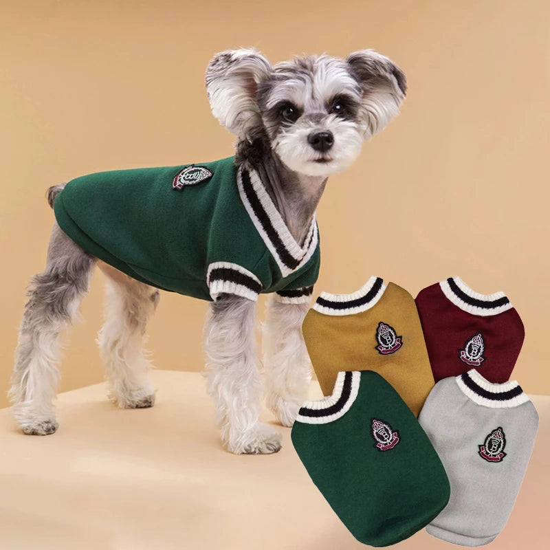 Pull Chaud Col V pour Chien