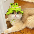 Bonnet floral pour chat et petit chien – Accessoire léger et confortable pour animaux
