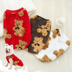 Manteau en Flanelle pour Chien et Chat – Vêtement Chaud pour l’Hiver, du Petit au Grand Gabarit