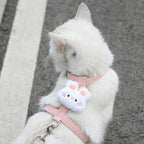 Harnais pour chat avec laisse à motif – Ensemble réglable et confortable