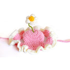 Chapeau fleuri ajustable pour chat et petit chien – Accessoire léger pour photos et occasions spéciales