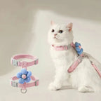 Harnais pour chat avec laisse à motif – Ensemble réglable et confortable