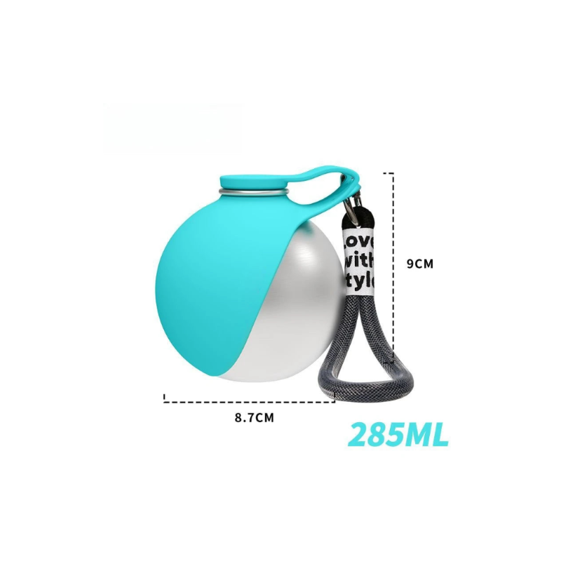 Gourde de Voyage 2-en-1 pour Chien et Chat — 285 ml