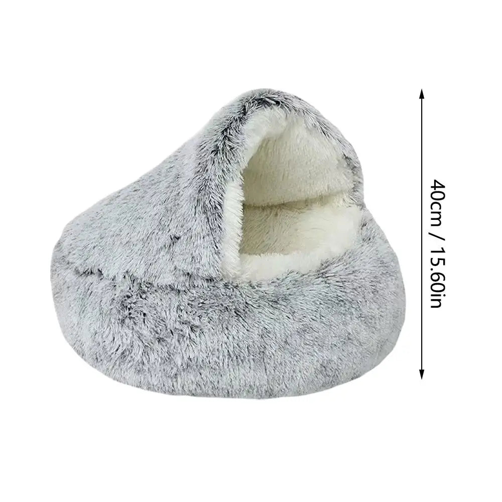 Panier Douillet Semi-Fermé pour Chat