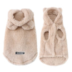 Manteau à capuche en polaire pour chat et petit chien – Vêtement chaud, doux et coupe-vent