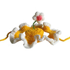 Chapeau fleuri ajustable pour chat et petit chien – Accessoire léger pour photos et occasions spéciales