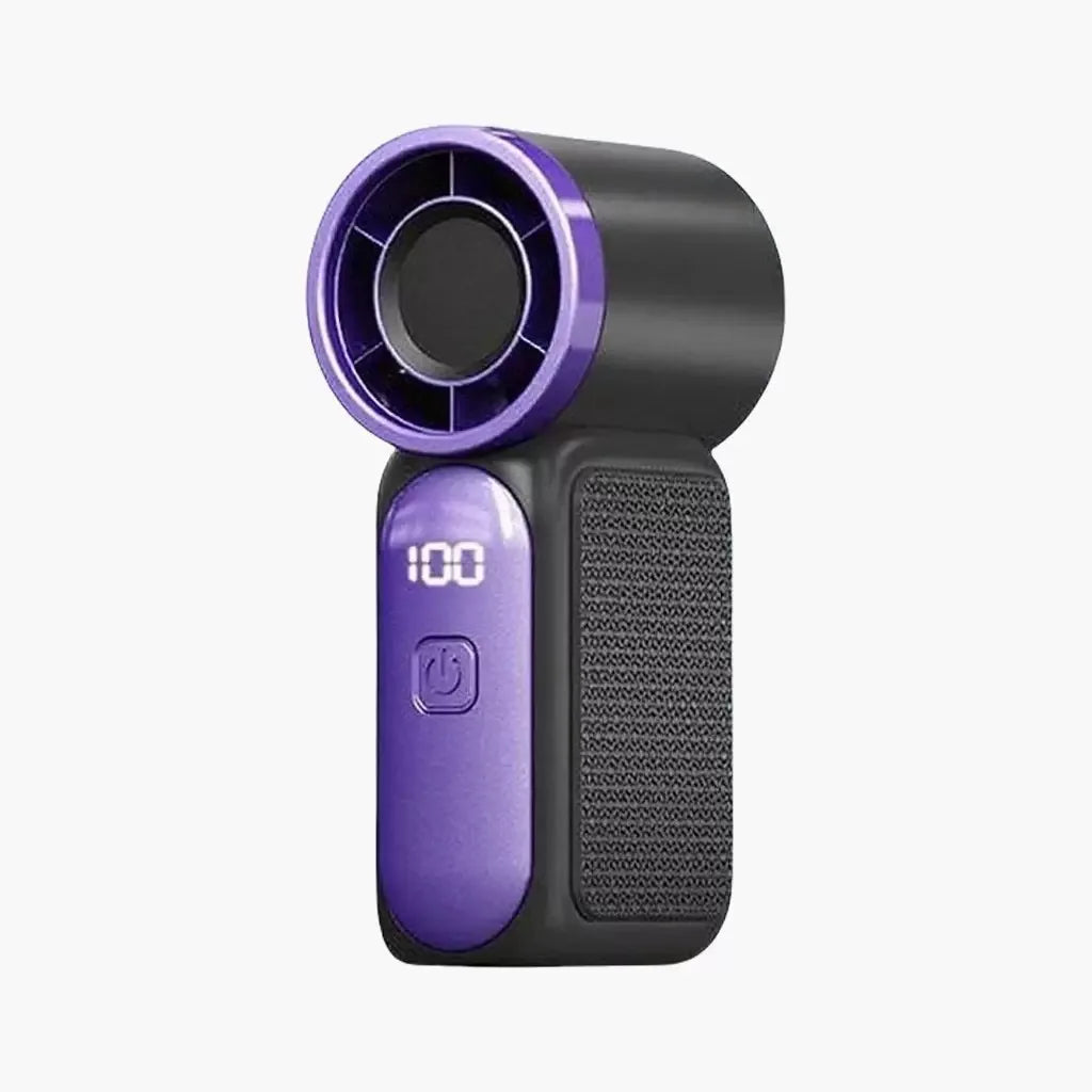 Handheld Mini Fan 5 Speed Adjust Type C Rechargeable Portable Fan Desktop Fan Outdoor Use
