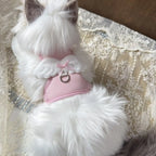Harnais gilet pour chat en velours et nylon – Confortable et ajusté pour toutes les saisons