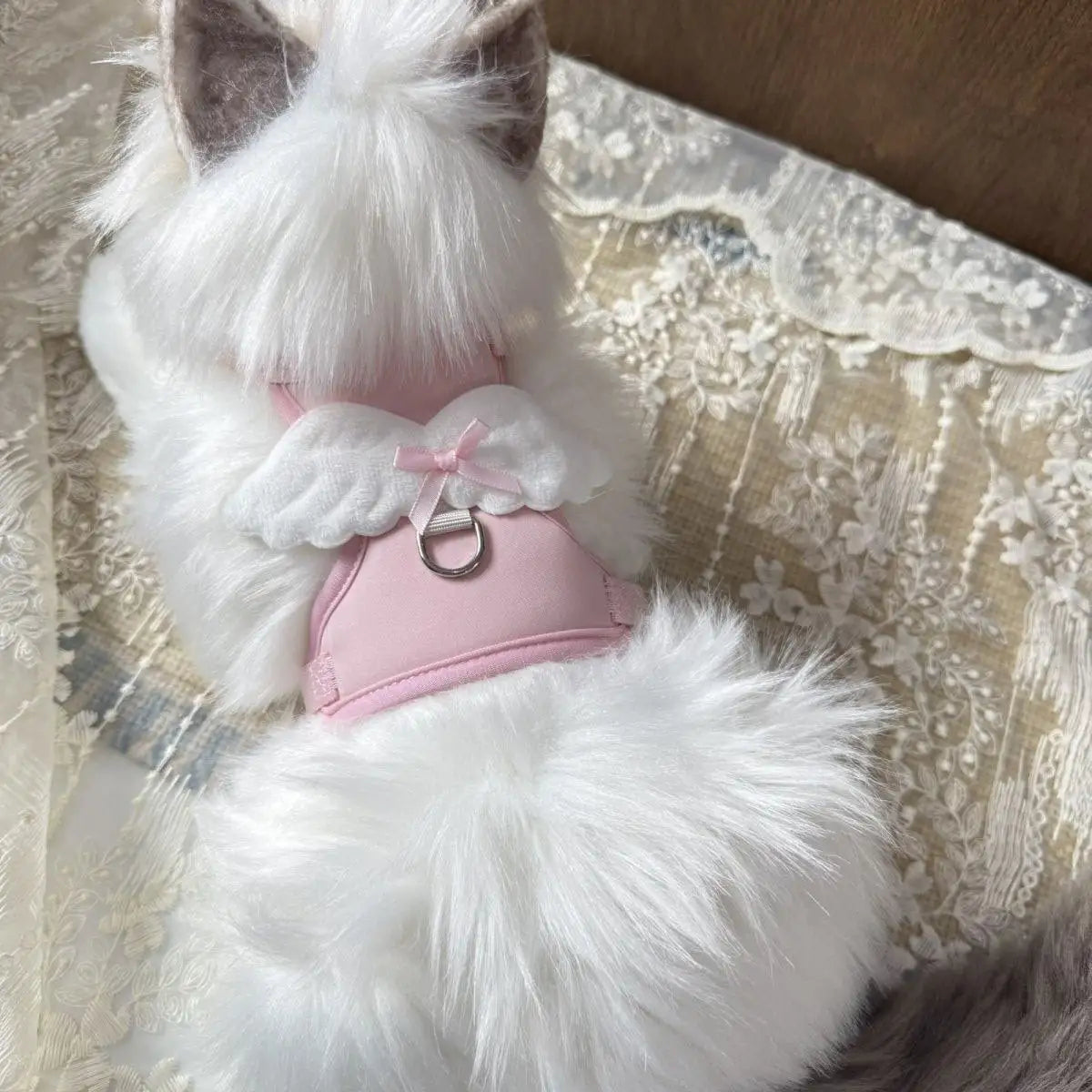Harnais gilet pour chat en velours et nylon – Confortable et ajusté pour toutes les saisons