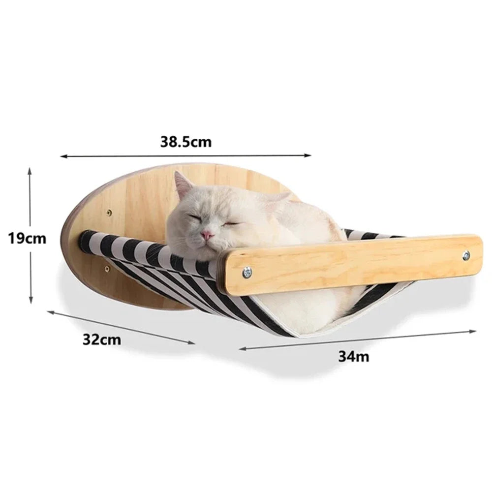 Étagères Murales pour Chat en Bois